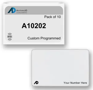 Custom Same Day 37 Bit Printable PVC Prox Cards Compatible with A10202 125 kHz Proximity Readers (10 Pack) | Replaces HID 1386 ISOProx II - Choose Your Facility and Range