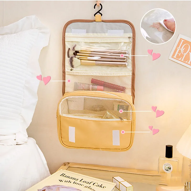 Cute Embroidered Waterproof Cosmetic Bag
