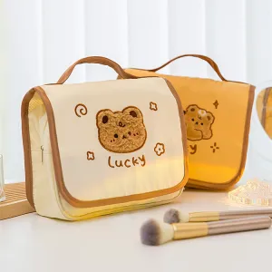 Cute Embroidered Waterproof Cosmetic Bag