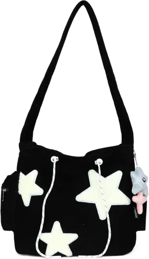 Cute Messenger Bag Y2K Crossbody Bag Cute Tote Bags for Women Kawaii Star Purse Aesthetic Shoulder Bag