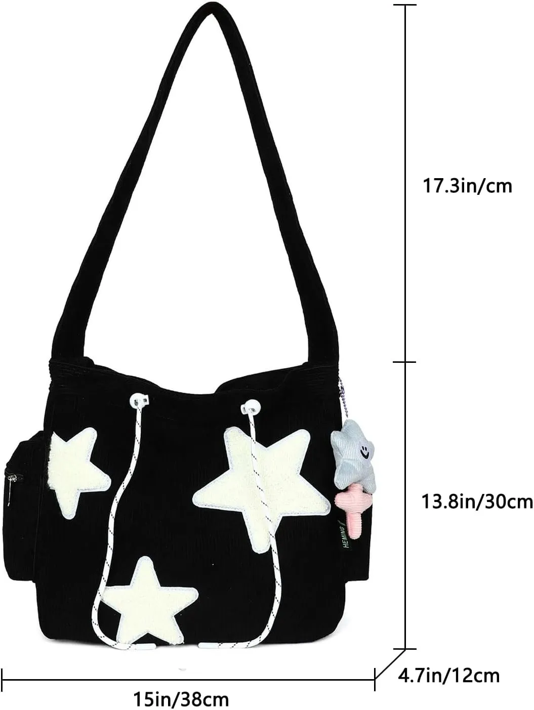 Cute Messenger Bag Y2K Crossbody Bag Cute Tote Bags for Women Kawaii Star Purse Aesthetic Shoulder Bag