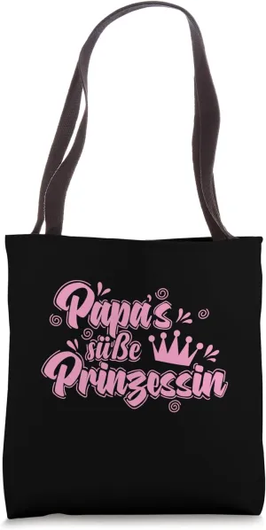 Dad's cute princess girl Tote Bag