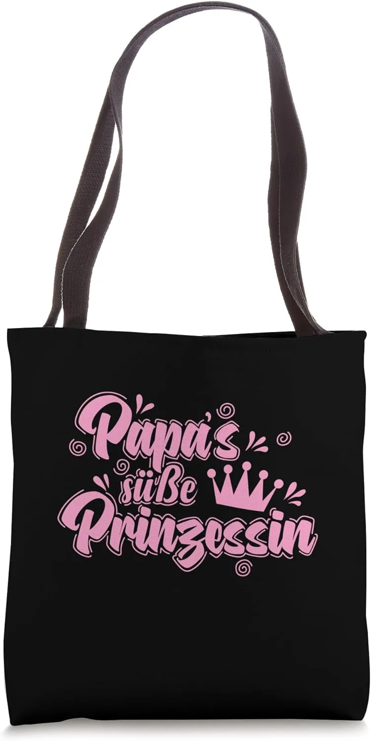 Dad's cute princess girl Tote Bag