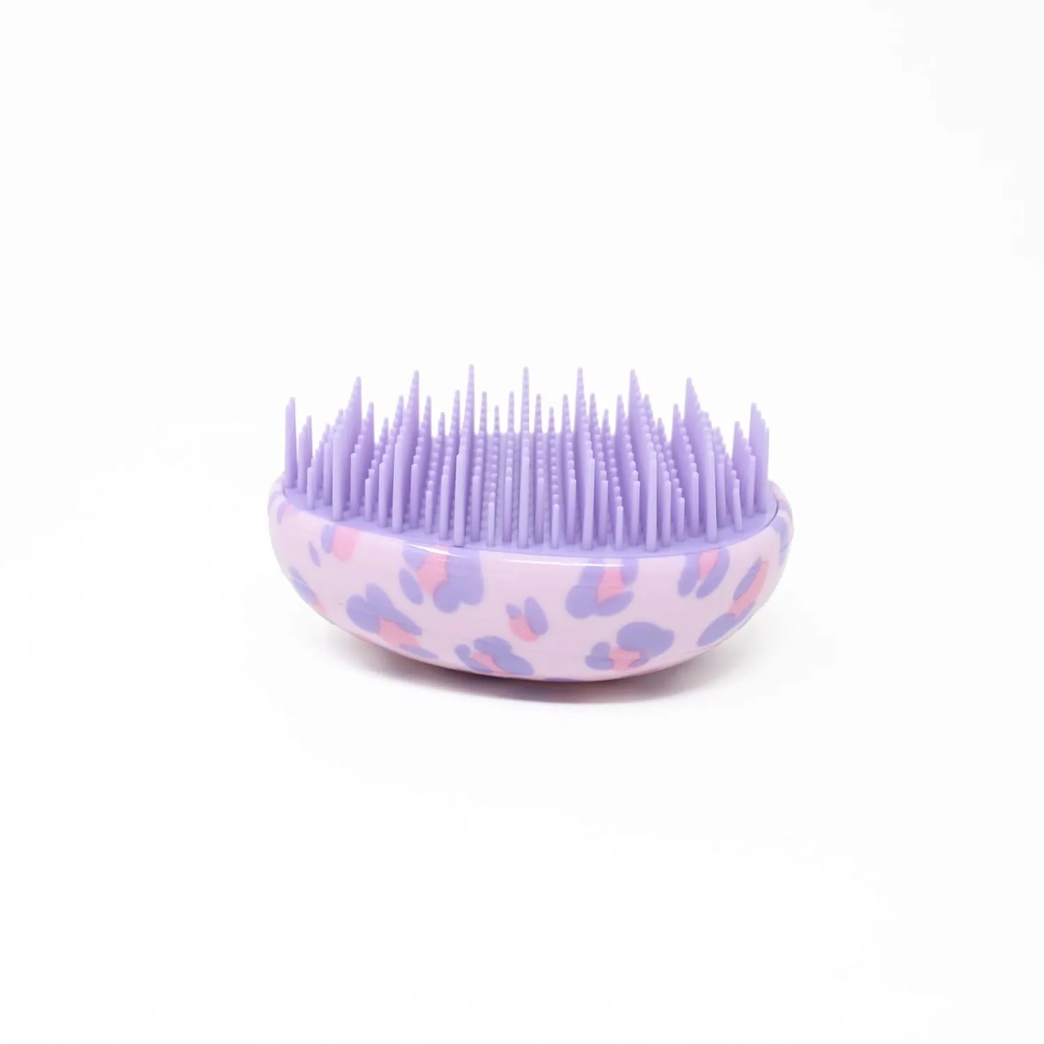 Detangling Hair Brush Small Travel Size Leopard, Purple