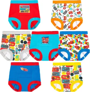Disney Boys' Pixar Cars Toddler Potty Training Pant and Starter Kit with Stickers & Tracking Chart Sizes 18m, 2t, 3t, 4t