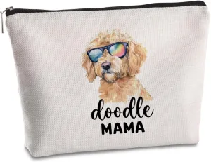 Doodle Mom Gifts Makeup Bag Goldendoodle Dog Mama Labradoodle Gifts Birthday Christmas Friendship Gift for Women Animal Lovers Friend Mom Travel Pouch Cosmetic Bag