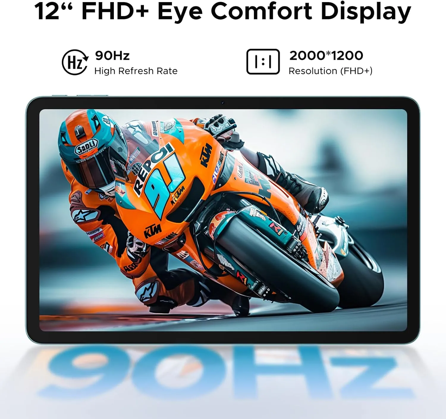 DOOGEE T36(2025) Android 15 Tablet,12 inch Tablet 20GB 256GB/2TB Expand Octa-Core Gaming Tablets,8800mAh,FHD  Touchscreen with sim Card Slot,WiFi 5,Dual Camera,BT5.0,Widevine L1,Blue
