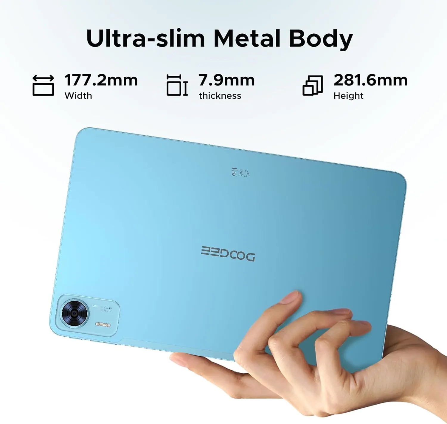 DOOGEE T36(2025) Android 15 Tablet,12 inch Tablet 20GB 256GB/2TB Expand Octa-Core Gaming Tablets,8800mAh,FHD  Touchscreen with sim Card Slot,WiFi 5,Dual Camera,BT5.0,Widevine L1,Blue