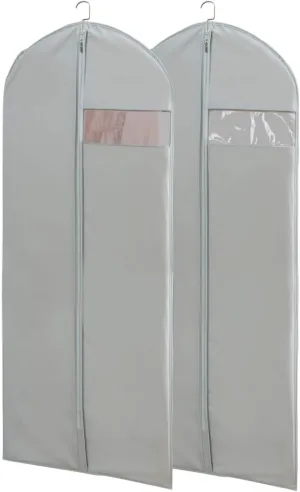 Dress Bags for Gowns Long, 65'' Long Dress Clear Garment Bag(Set of 2, 23.3'' X 65'')