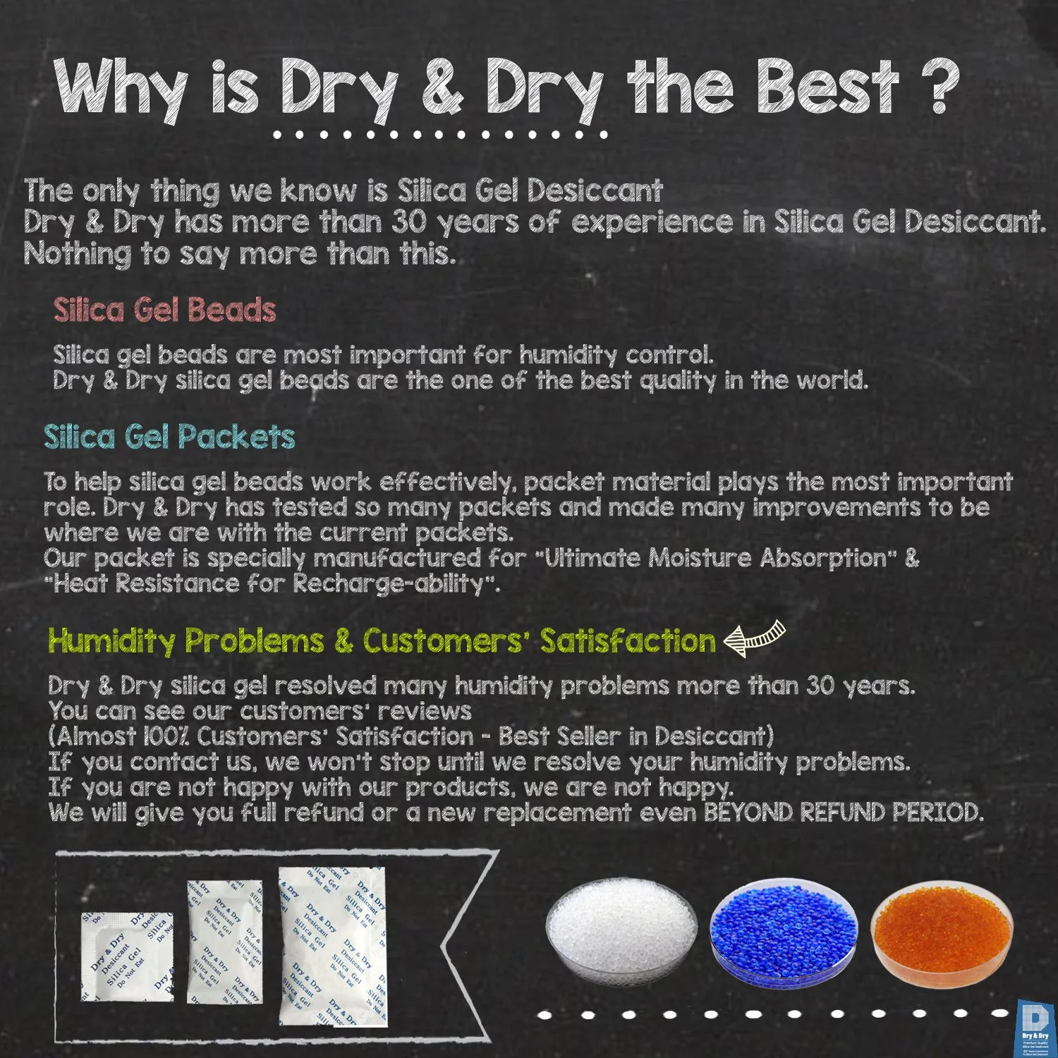 Dry & Dry 10 Gram [50 Packets] Silica Gel Packets, Desiccants - Rechargeable Fabric Silica Gel Packs, Silica Gel, Silica Packets, Desiccant Packs for Storage