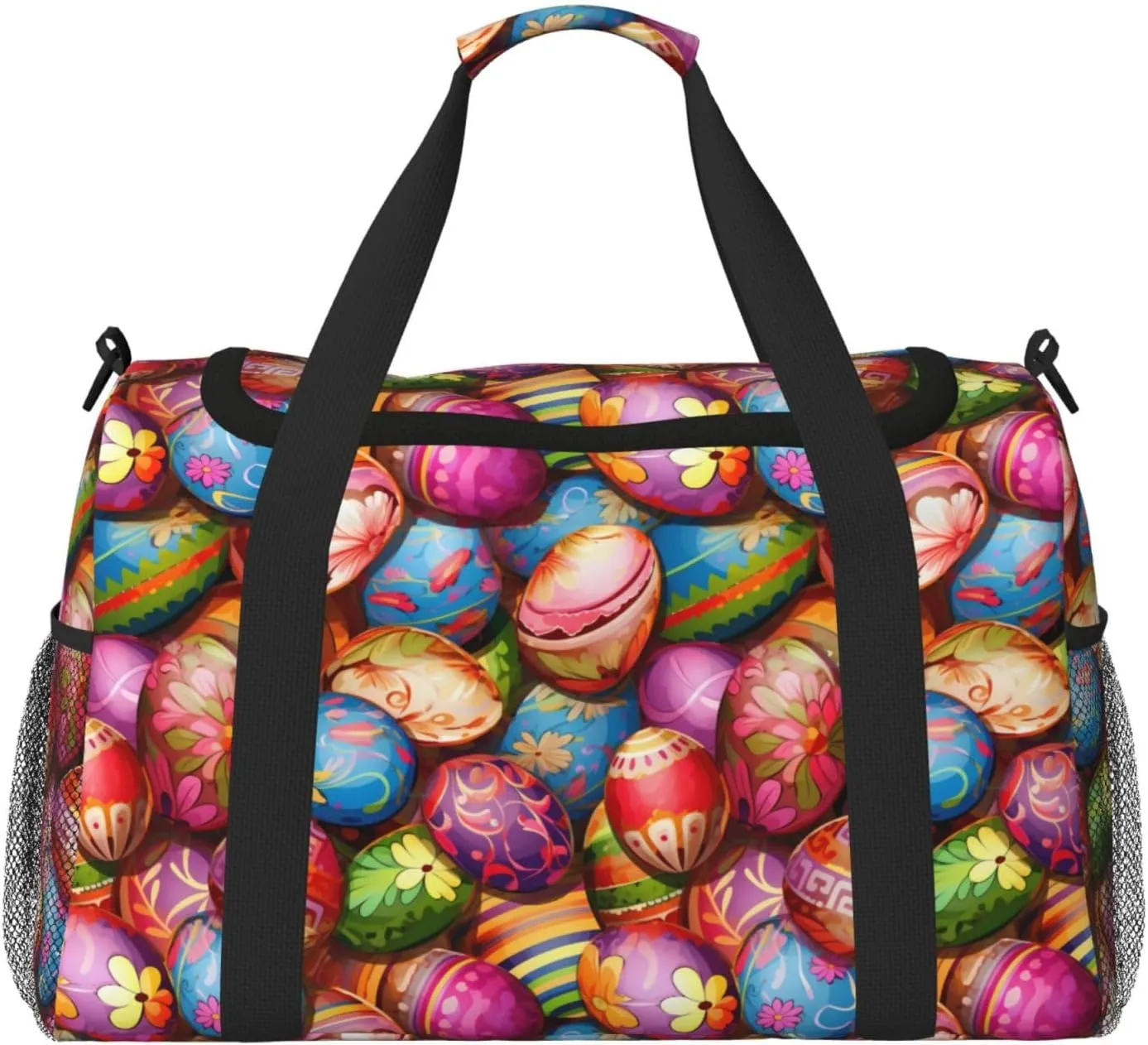 Easter Eggs Travel Weekender Overnight Bags Foldable Hand Travel Bag Sport Gym Duffel Bag For Men Women