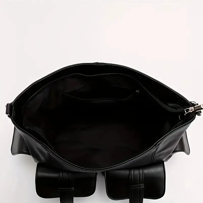 Ella | Large Capacity Punk Leather Shoulder Bag Motorcycle