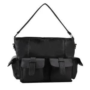 Ella | Large Capacity Punk Leather Shoulder Bag Motorcycle