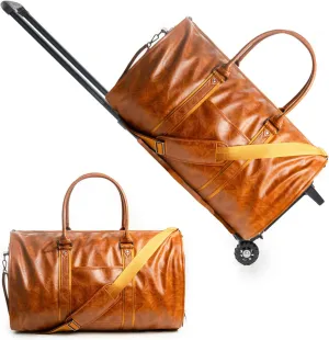 Emmafy Garment Bag, Emmafy Travel Bags for Women, Emmafy Travelsmart Garment Bag (Brown with wheels)