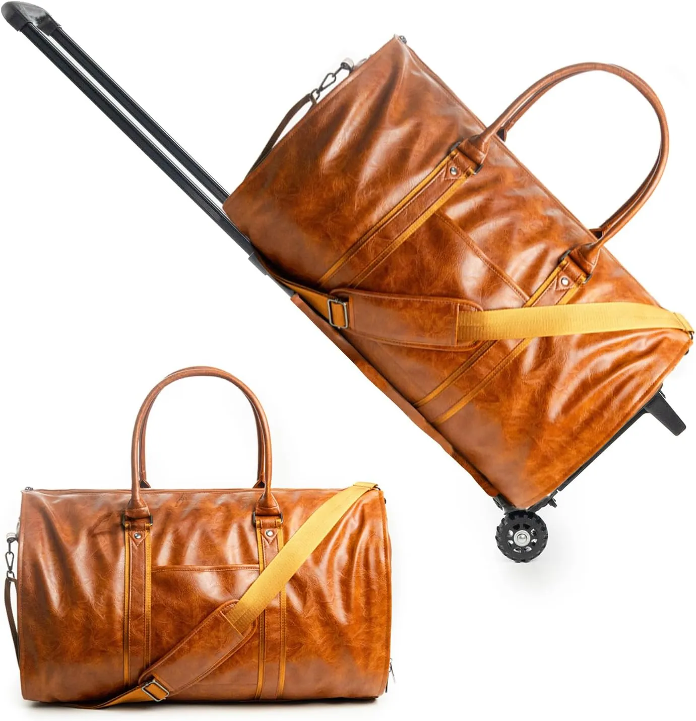 Emmafy Garment Bag, Emmafy Travel Bags for Women, Emmafy Travelsmart Garment Bag (Brown with wheels)