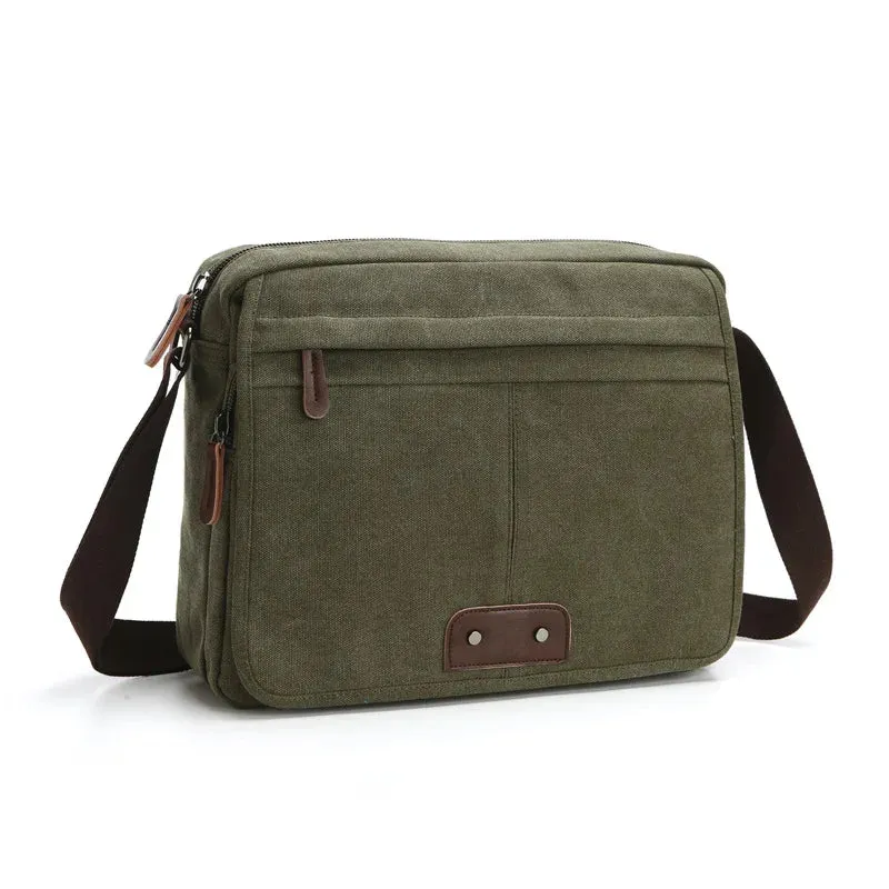 Ethan | Vintage Canvas Men's Messenger Bag