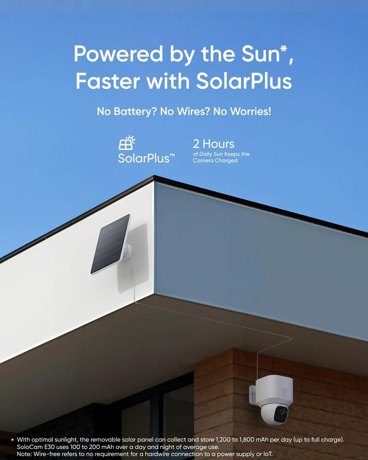 eufy Security SoloCam E30, Security Cameras Wireless Outdoor, Solar Camera Outdoor Wireless, 360° Pan, AI Tracking, 2K Clarity, HomeBase S380 Compatible, No Monthly Fee