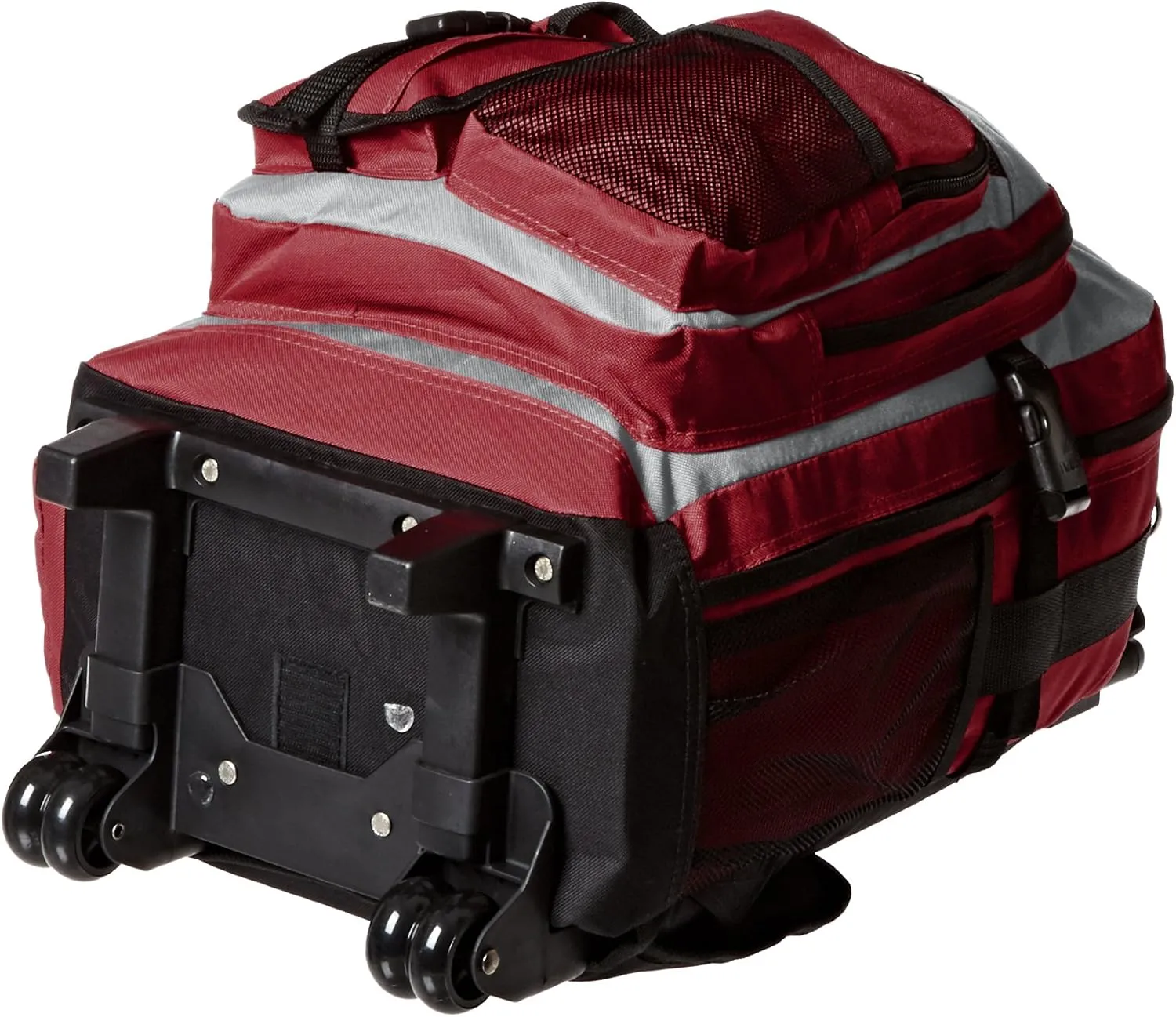 Everest 5045 Deluxe Wheeled Backpack, Burgundy, One Size