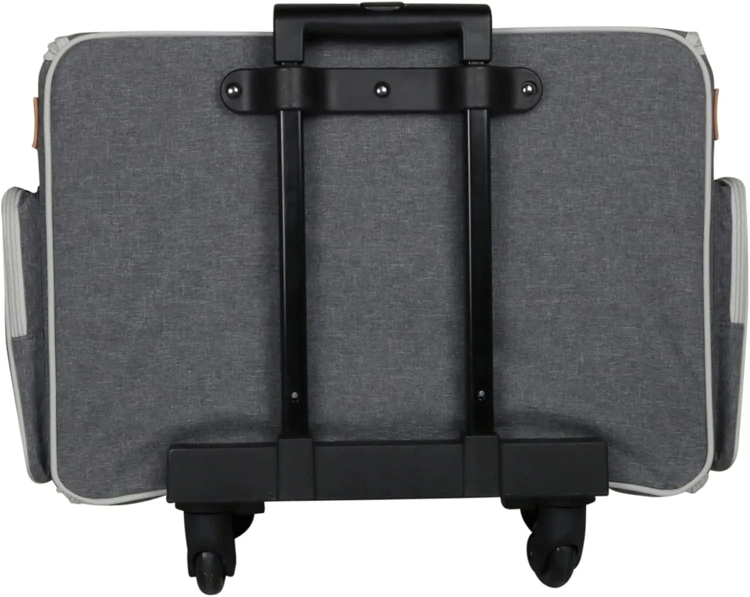 Everything Mary 4 Wheels Collapsible Deluxe Sewing Machine Storage Case, Black - Rolling Trolley Carrying Bag for Brother, Singer