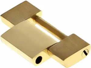 Ewatchparts Men's 18K Yellow Gold Oyster Quartz Watch Part Link Compatible With Rolex 19018, 19028, 19048, 19058
