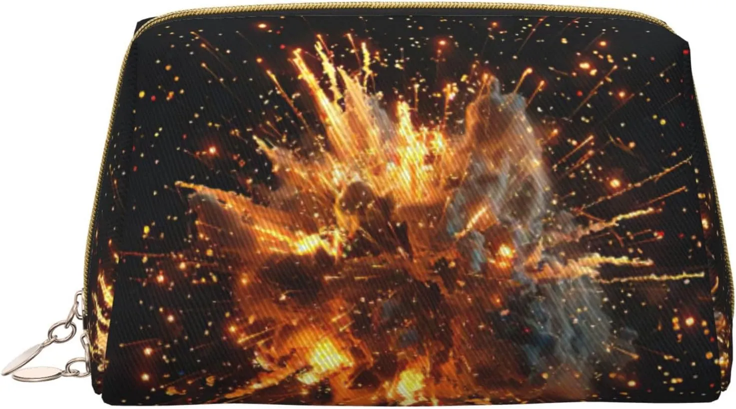Explosion Firework 3d Toiletry Bag For Men, Portable Travel Toiletry Organizer Bag,Shaving Bag,Little Pouch