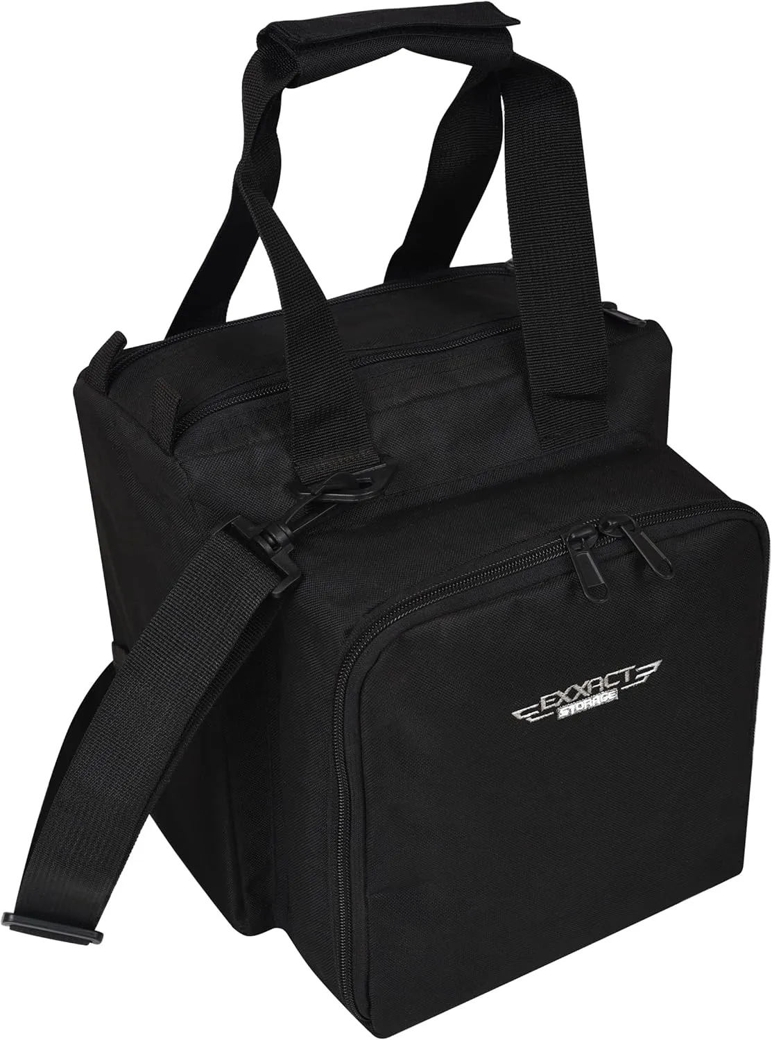 Exxact Sports Flight Gear Bag with Multiple Pockets for Pilot and Traveler | Flight Bag | Pilot Bag | Flight Case | Crew Bag | Aviation Bag (Black, ONE SIZE)