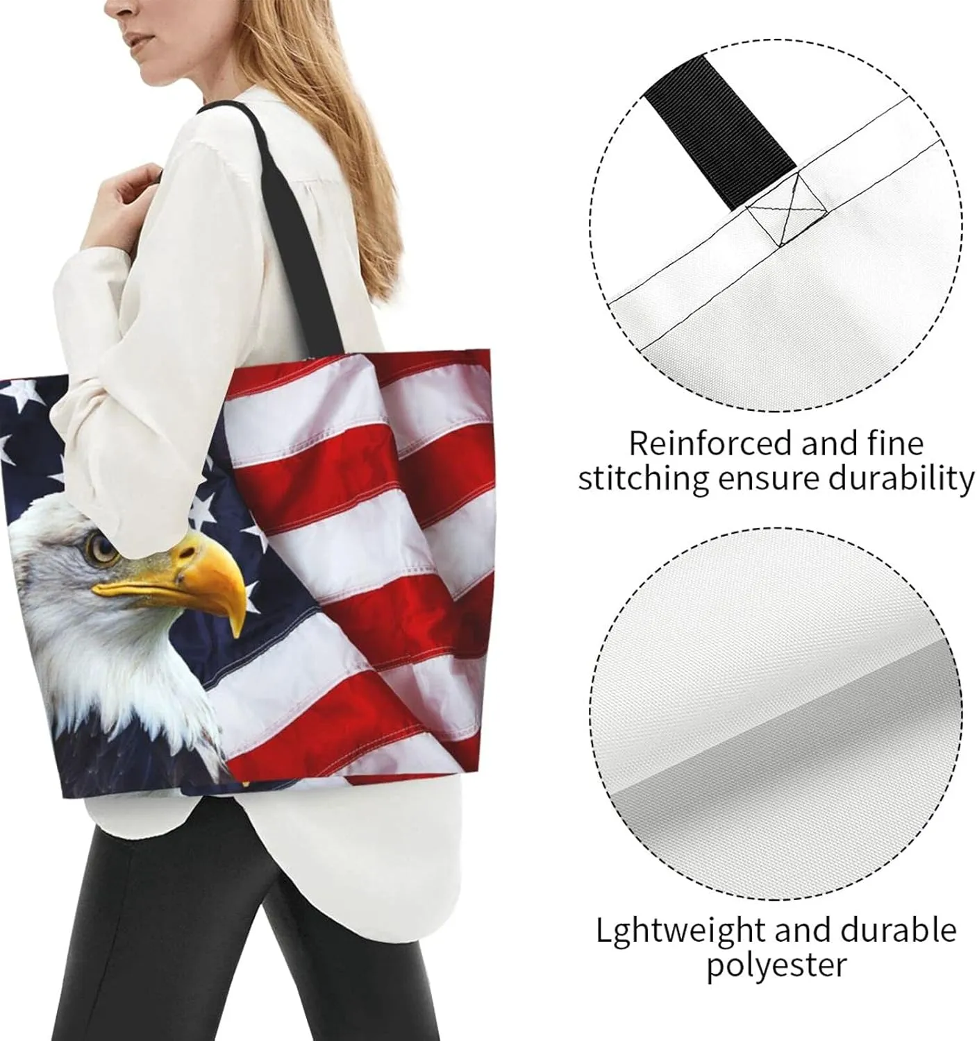 Famame Canvas Tote Bag Large Women Casual Shoulder Bag Handbag Reusable Multipurpose Shopping Grocery Bag For Outdoors…