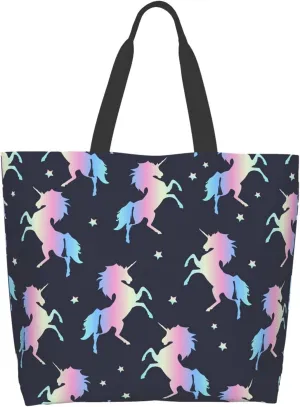 Famame Canvas Tote Bag Large Women Casual Shoulder Bag Handbag Reusable Multipurpose Shopping Grocery Bag For Outdoors…
