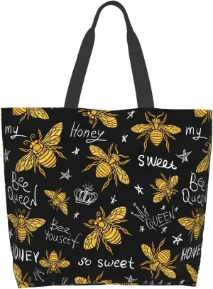 Famame Canvas Tote Bag Large Women Casual Shoulder Bag Handbag Reusable Multipurpose Shopping Grocery Bag For Outdoors…
