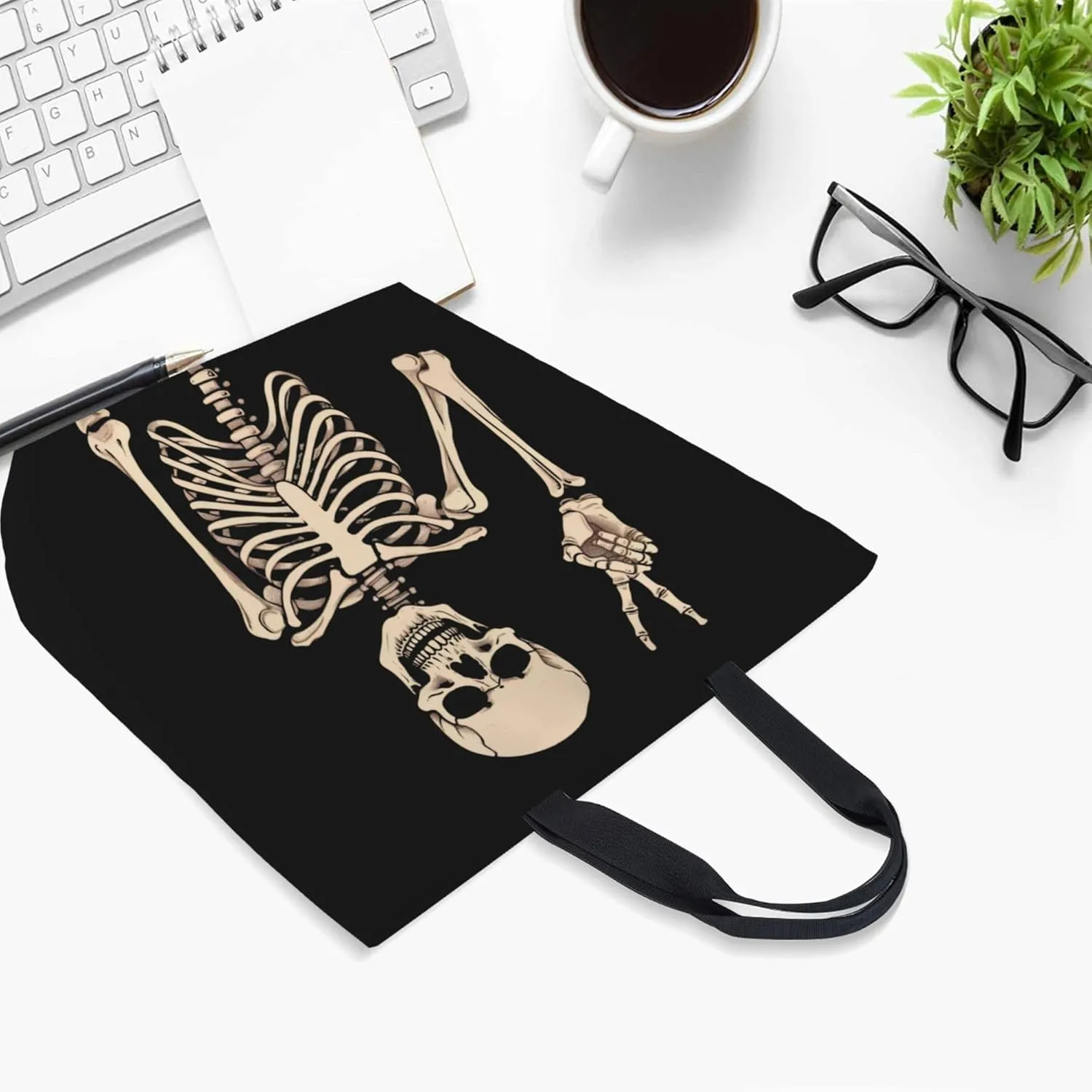 Famame Canvas Tote Bag Large Women Casual Shoulder Bag Handbag Reusable Multipurpose Shopping Grocery Bag For Outdoors…