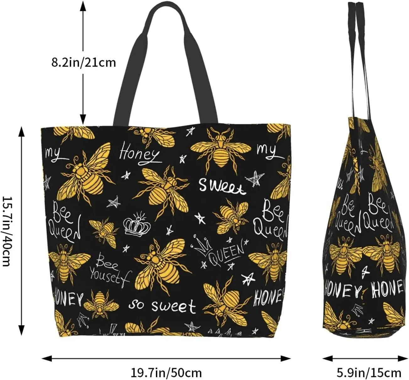 Famame Canvas Tote Bag Large Women Casual Shoulder Bag Handbag Reusable Multipurpose Shopping Grocery Bag For Outdoors…