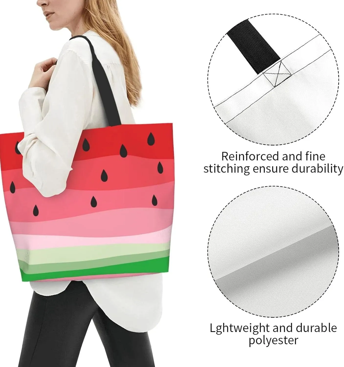 Famame Canvas Tote Bag Large Women Casual Shoulder Bag Handbag Reusable Multipurpose Shopping Grocery Bag For Outdoors…