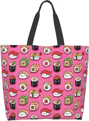 Famame Canvas Tote Bag Large Women Casual Shoulder Bag Handbag Reusable Multipurpose Shopping Grocery Bag For Outdoors…