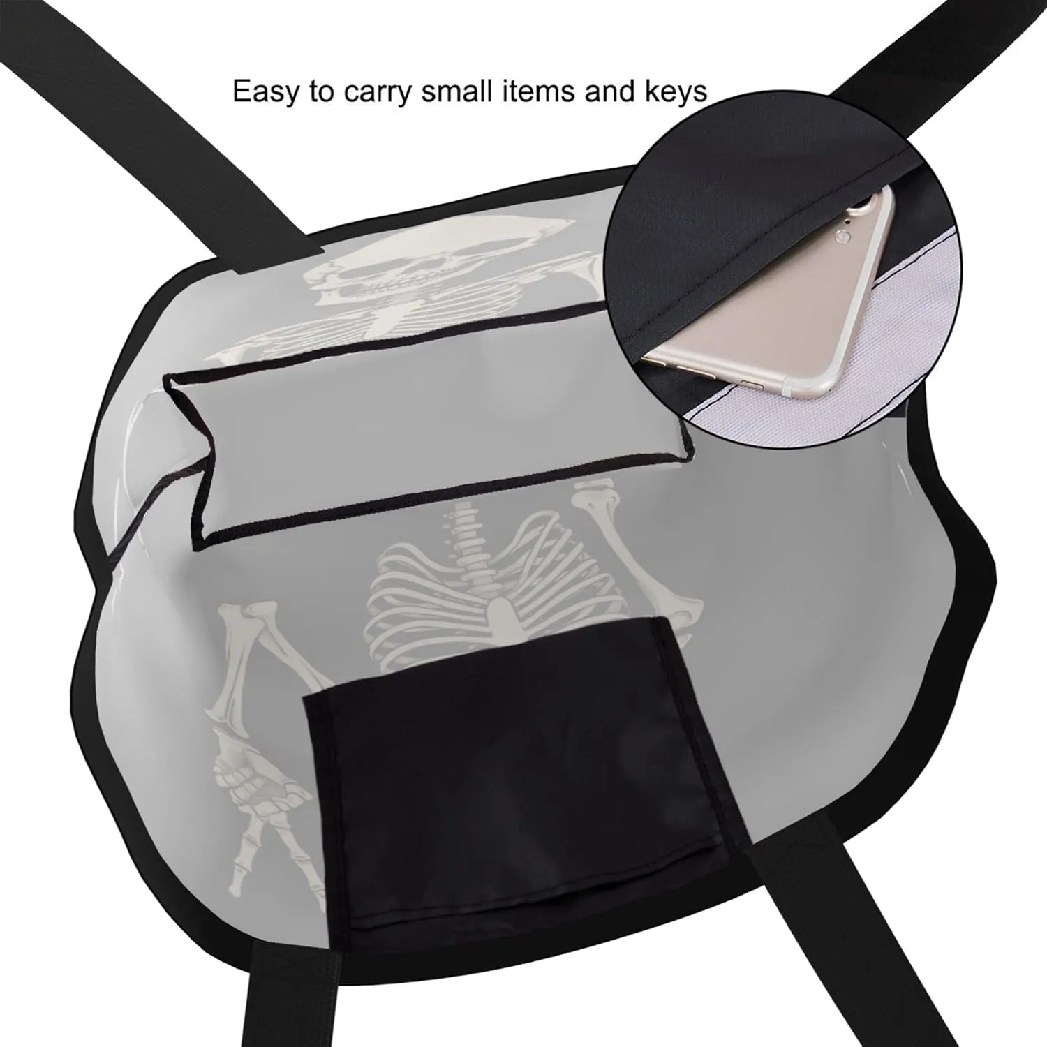Famame Canvas Tote Bag Large Women Casual Shoulder Bag Handbag Reusable Multipurpose Shopping Grocery Bag For Outdoors…