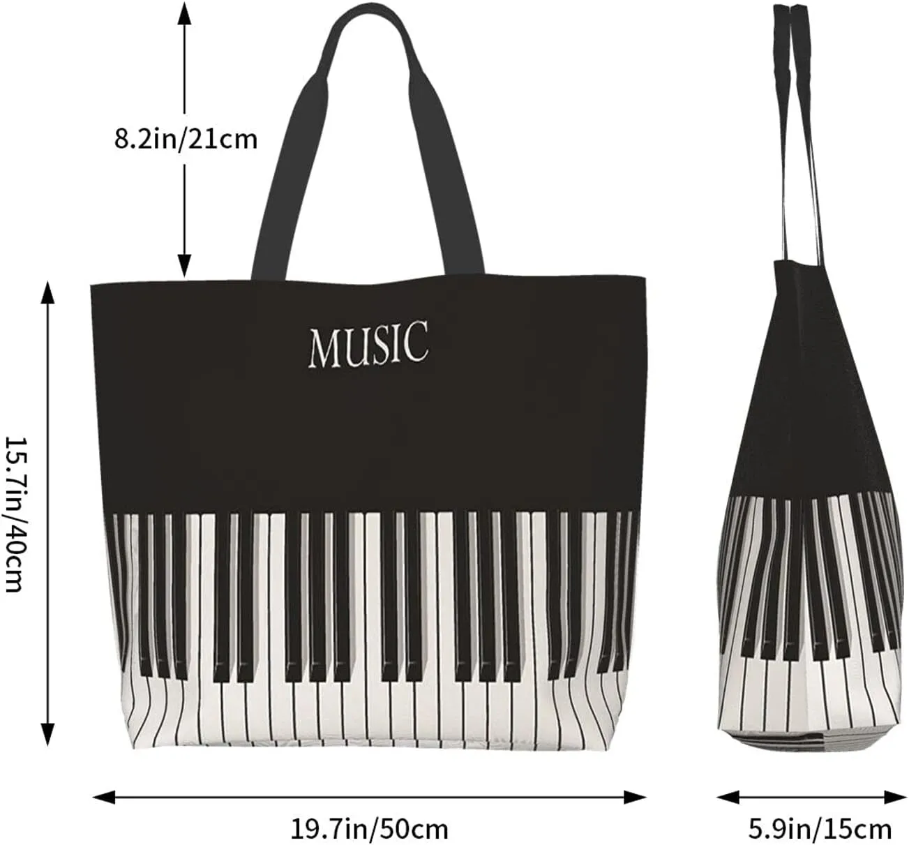 Famame Canvas Tote Bag Large Women Casual Shoulder Bag Handbag Reusable Multipurpose Shopping Grocery Bag For Outdoors…