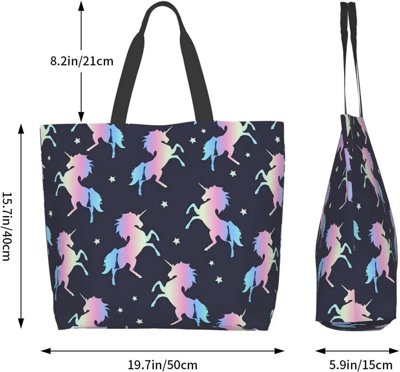 Famame Canvas Tote Bag Large Women Casual Shoulder Bag Handbag Reusable Multipurpose Shopping Grocery Bag For Outdoors…