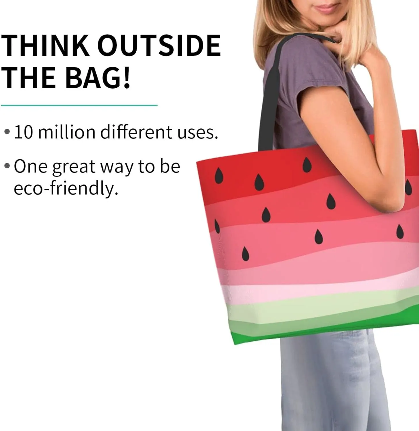 Famame Canvas Tote Bag Large Women Casual Shoulder Bag Handbag Reusable Multipurpose Shopping Grocery Bag For Outdoors…