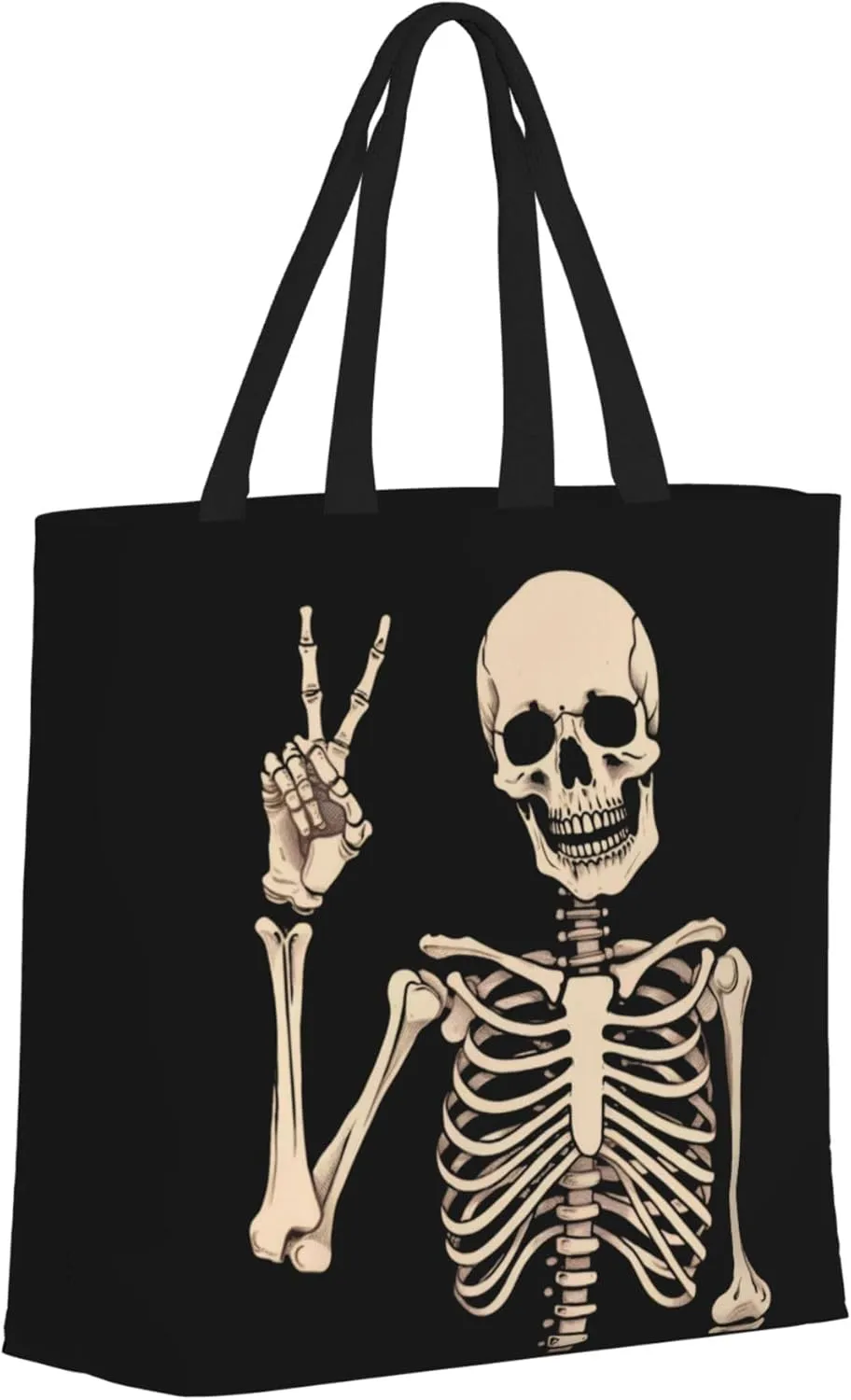 Famame Canvas Tote Bag Large Women Casual Shoulder Bag Handbag Reusable Multipurpose Shopping Grocery Bag For Outdoors…