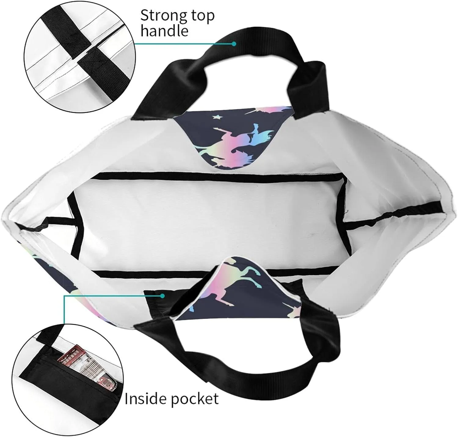 Famame Canvas Tote Bag Large Women Casual Shoulder Bag Handbag Reusable Multipurpose Shopping Grocery Bag For Outdoors…