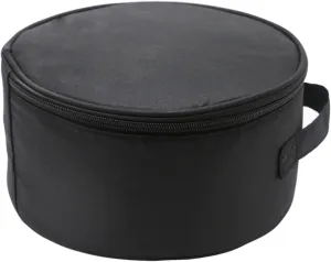 Fan Storage Bag Round Cosmetic Bag Pouch Makeup Bag with Carrying Handle Makeup Organizer Toiletry Bag Folding for Activities Trip Gardening