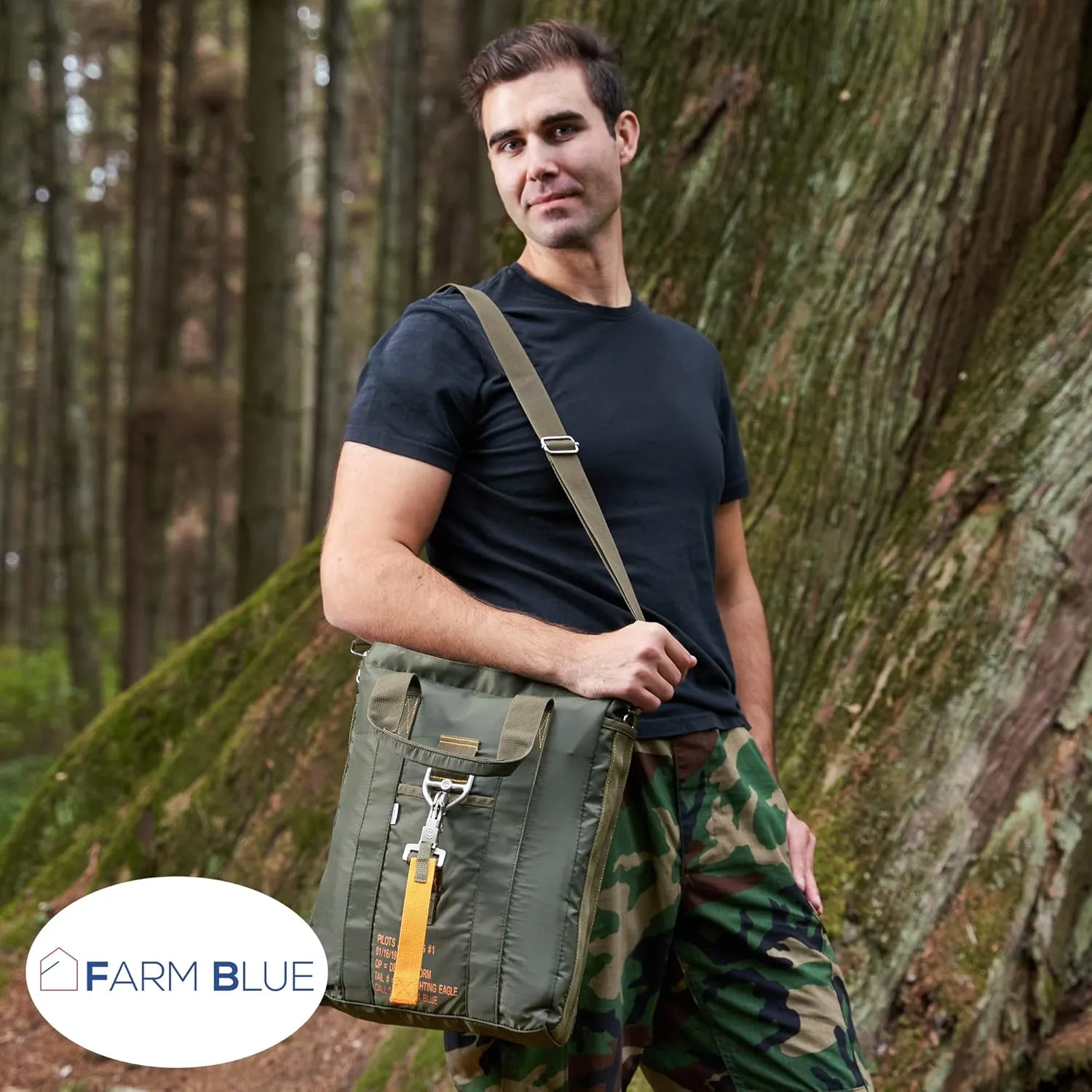 Farm Blue Tactical Flight Bag – Aviators Parachute Pilot Helmet Bag - Military Style