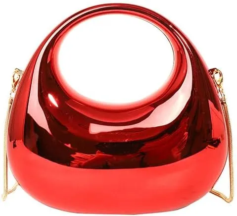 Fashion Handbag Purse for Women, Top Handle Bag Fashion Grunge Crossbody Bag Y2K Trendy Shoulder Handbags Women (red)