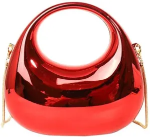 Fashion Handbag Purse for Women, Top Handle Bag Fashion Grunge Crossbody Bag Y2K Trendy Shoulder Handbags Women (red)