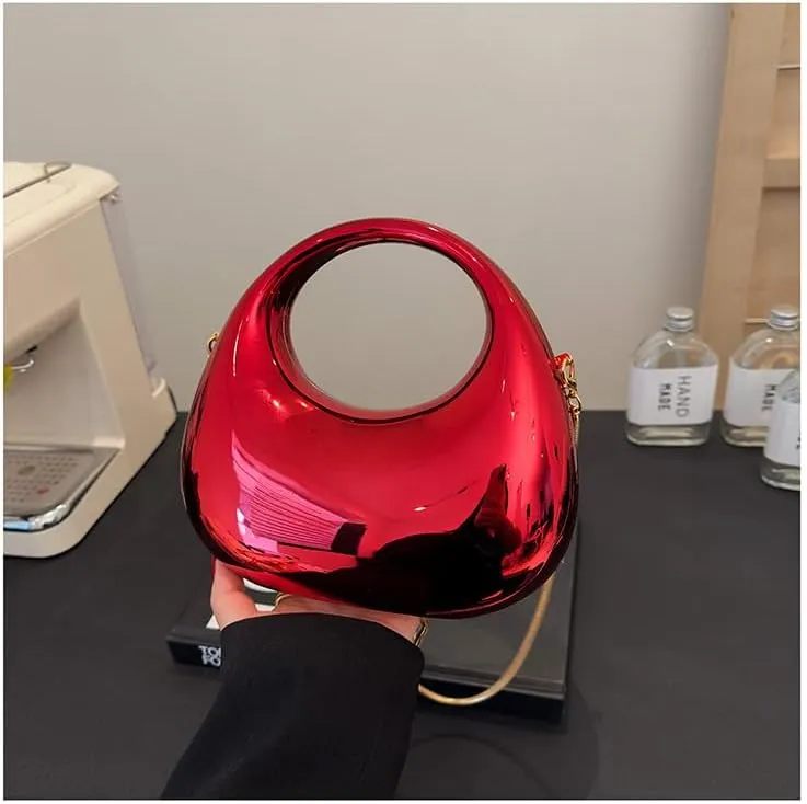 Fashion Handbag Purse for Women, Top Handle Bag Fashion Grunge Crossbody Bag Y2K Trendy Shoulder Handbags Women (red)