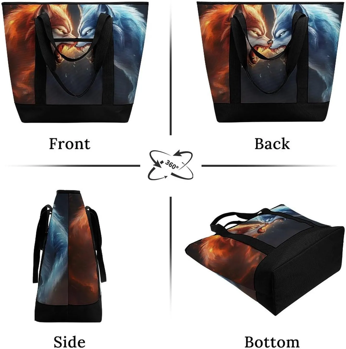 Fashionable Large Thermal Tote Bag Insulated Work/Commute Bag For Women & Men
