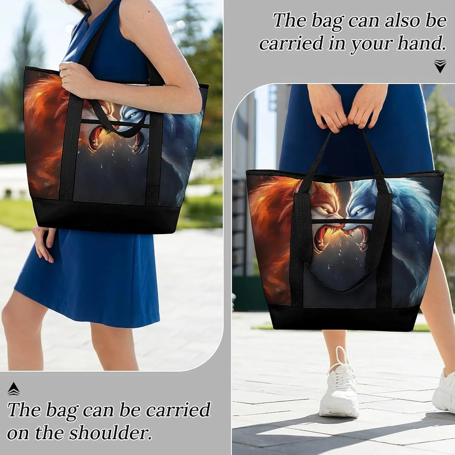 Fashionable Large Thermal Tote Bag Insulated Work/Commute Bag For Women & Men