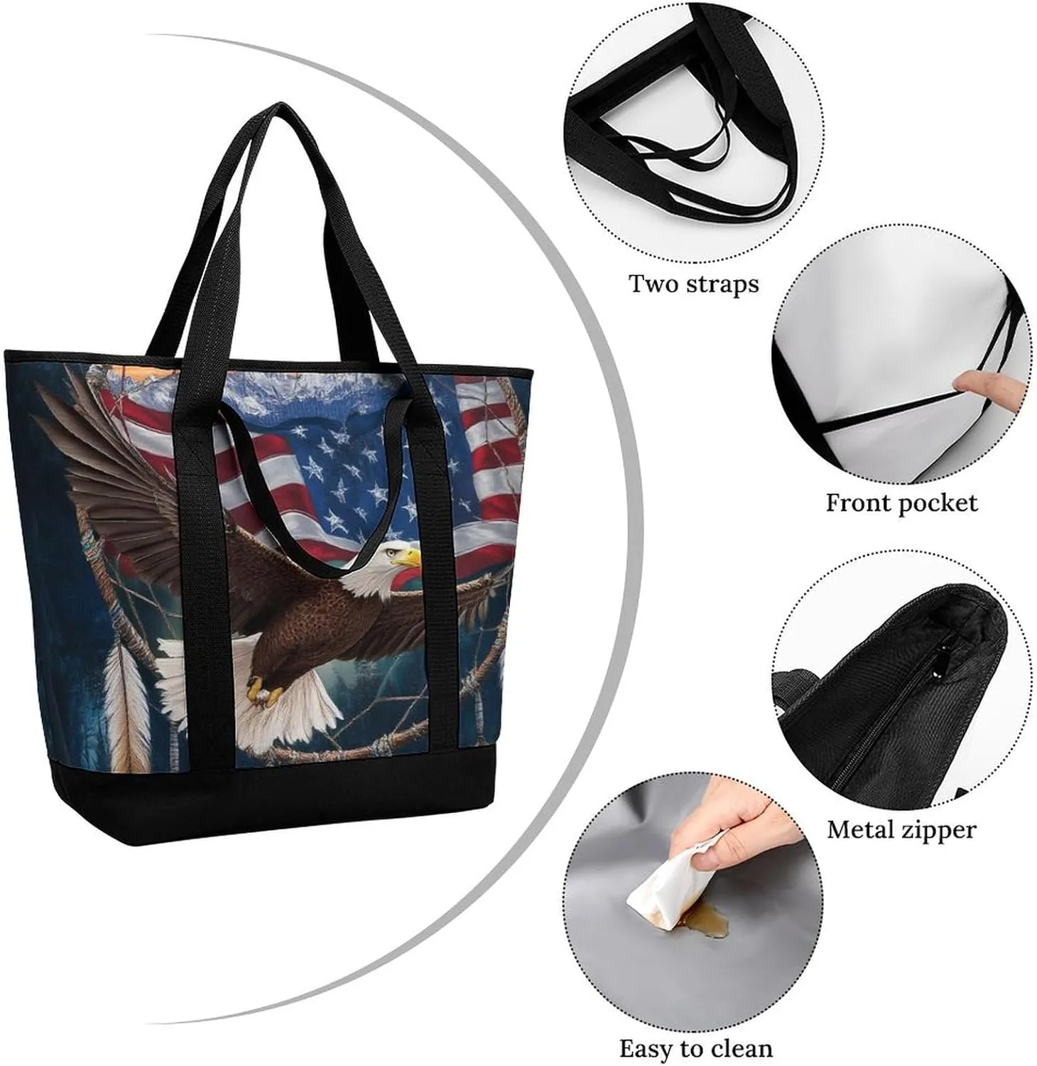 Fashionable Large Thermal Tote Bag Insulated Work/Commute Bag For Women & Men