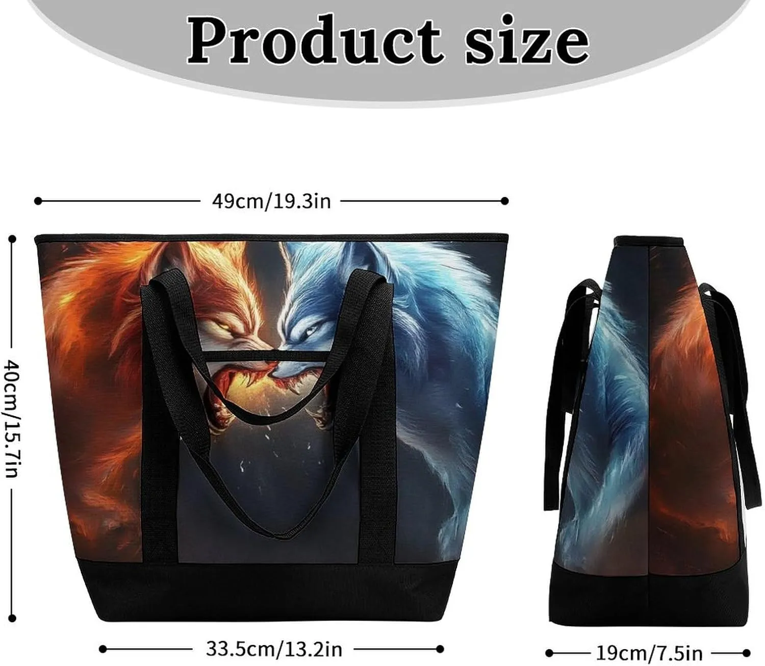 Fashionable Large Thermal Tote Bag Insulated Work/Commute Bag For Women & Men