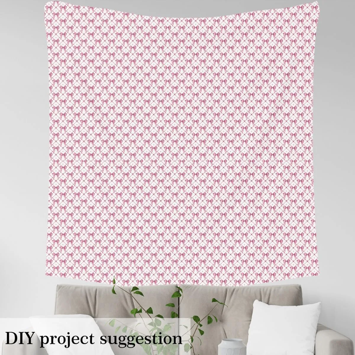 Feelyou Bow Fabric by The Yard 2 Yard Girls Bow Waterproof Outdoor Fabric for Chairs Girls Teens For Teens Decor Cute Bowknot Upholstery Fabric for Chairs Kawaii Pink Reupholstery Fabric Decor Bedroom