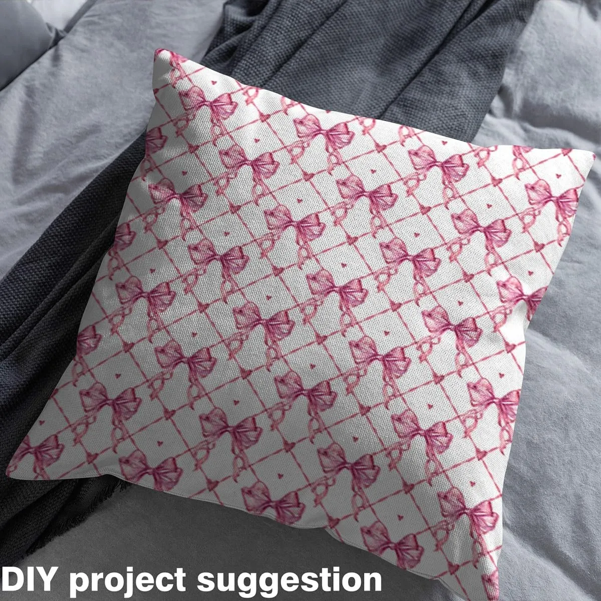 Feelyou Bow Fabric by The Yard 2 Yard Girls Bow Waterproof Outdoor Fabric for Chairs Girls Teens For Teens Decor Cute Bowknot Upholstery Fabric for Chairs Kawaii Pink Reupholstery Fabric Decor Bedroom